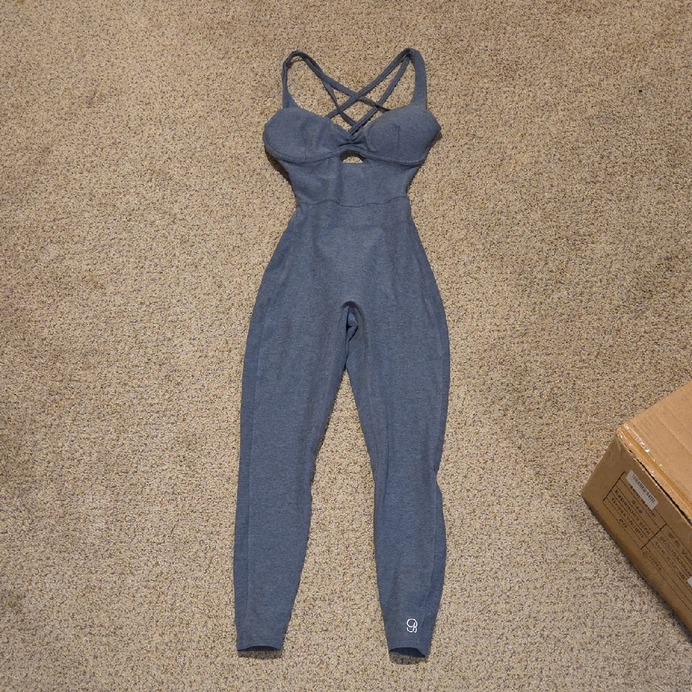 Bombshell Blue Jumpsuit